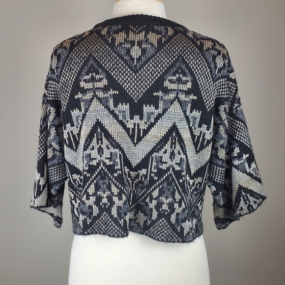 Free People Cropped Oversized Sweater - Picture 3 of 7